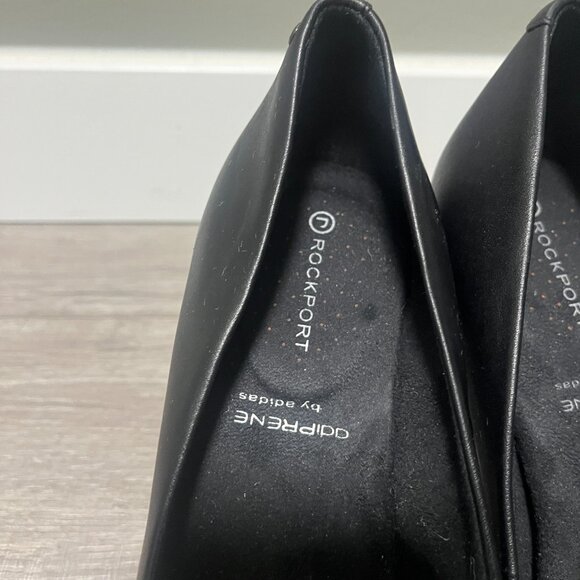 Rockport AdiPrene by Adidas Black Leather Pump Dress Heels Women’s Sz 7.5US/38EU - Picture 3 of 9